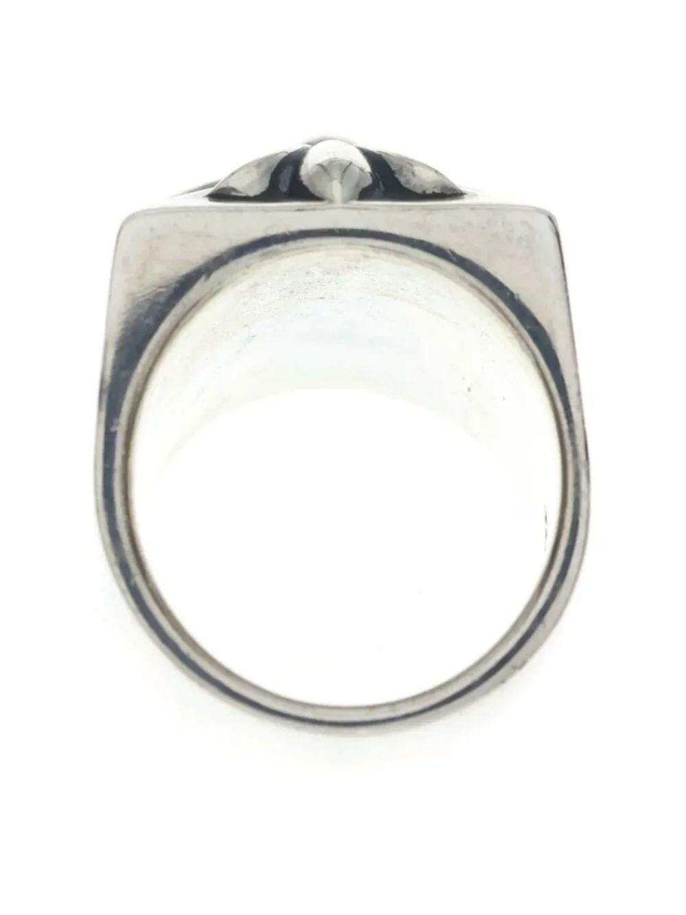 Chrome Hearts CH Plus Pyramid Ring Silver
